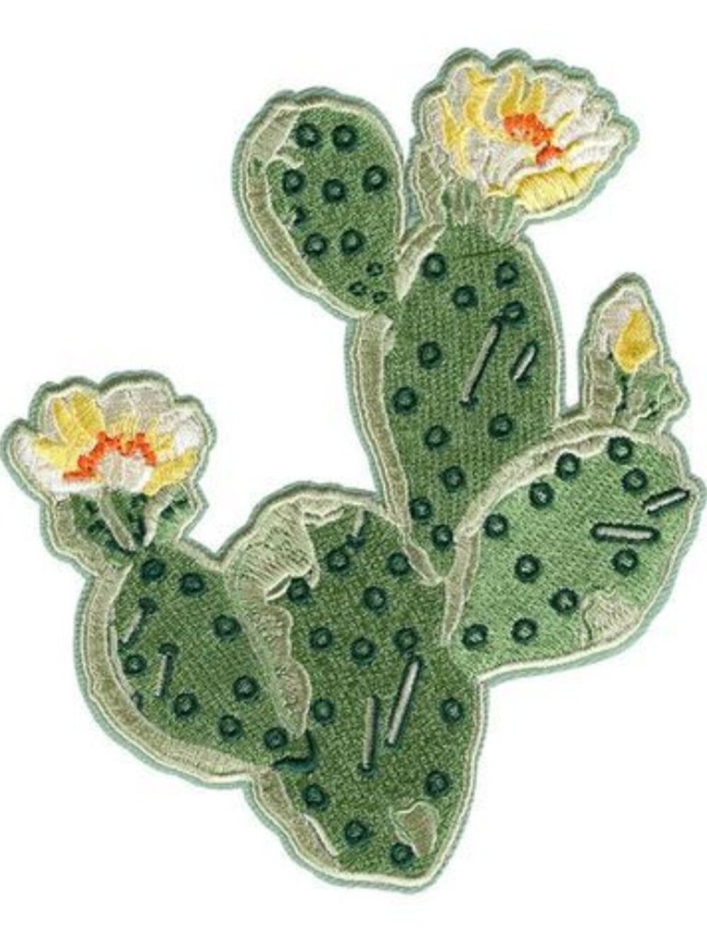 Valley Cruise Press Prickly Pear Cactus Patch Embroidered Iron On Sew On Desert